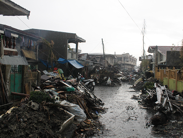 Inundaciones y destrozos provocados por el tifón Yolanda en Filipinas